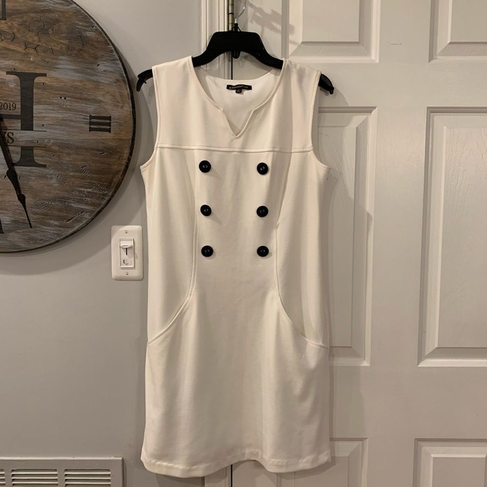 Essentials by ABS Sleeveless Sailor Dress sz L